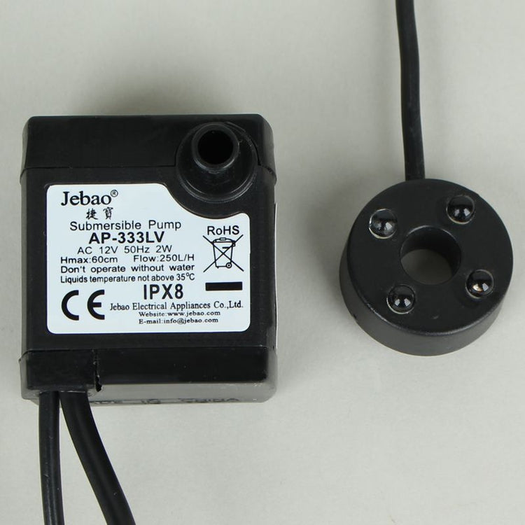 Suihkulähdepumppu LED-valolla 3 cm 2W - Tekokukat