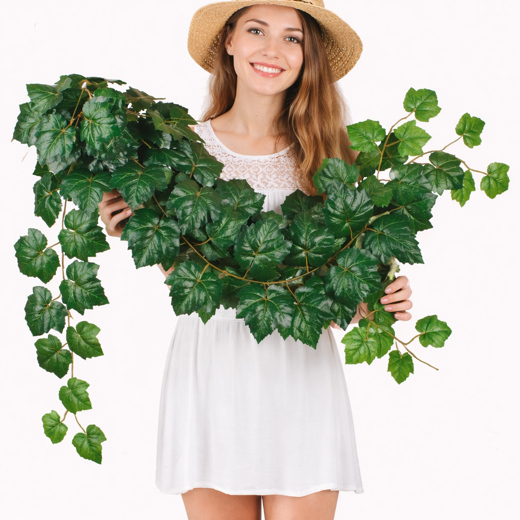 Vihreä riippuva viini tekokasvi 97 cm