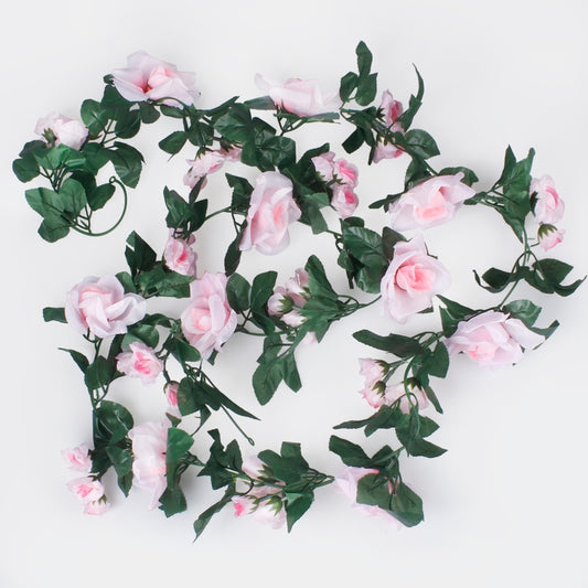 Pink Rose vine 220 cm - Kunstlilled