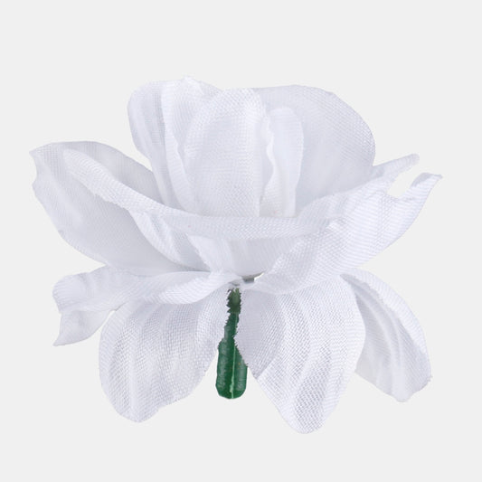 Valkoinen miniruusun tekokukkapää Ø5 cm - Tekokukat
