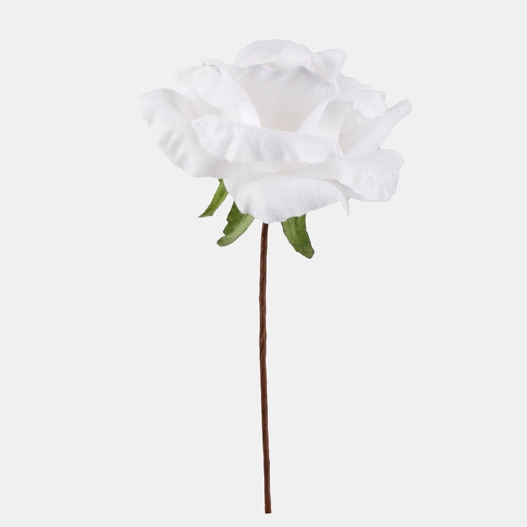 Härmas valge kunstroos 20 cm - Kunstlilled