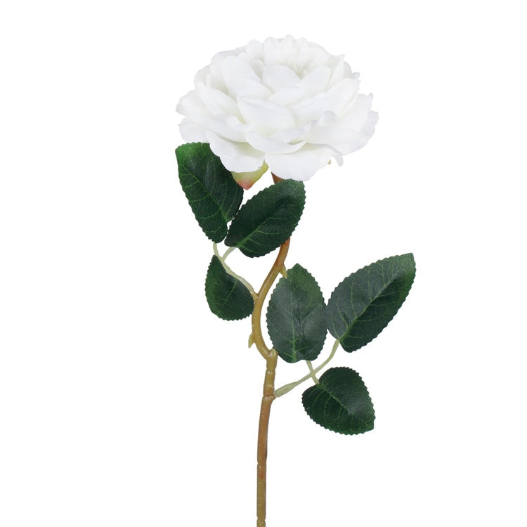Kermanvärinen tekoruusu 43 cm - Tekokukat