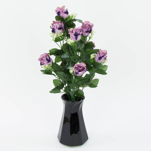 Lilla roosi kunstlillekimp 51 cm - Kunstlilled