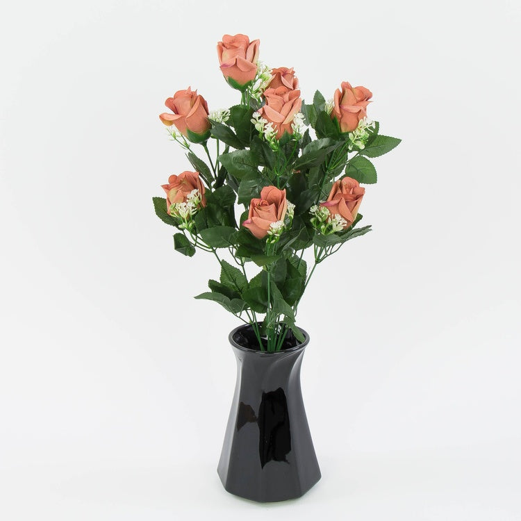 Ruskea ruusu tekokimppu 51 cm - Tekokukat