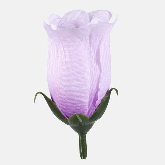Liilanvärinen ruusu tekokukan pää 6 cm - Tekokukat