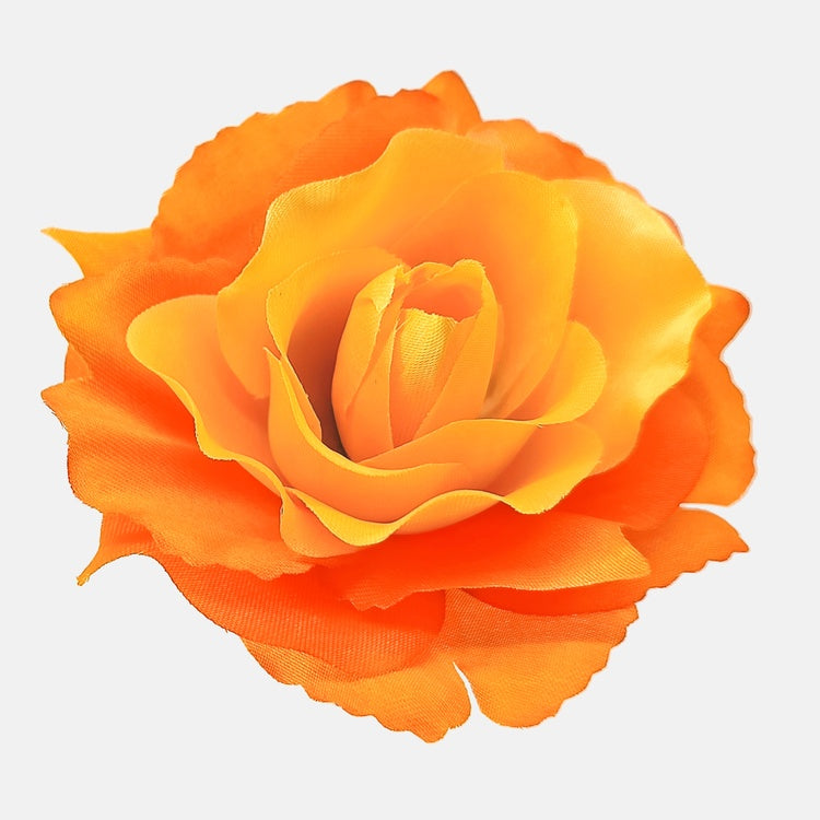Apelsini roosi kunstlillepea 7 cm - Kunstlilled