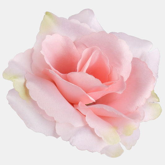 Tekokukkapää ruusu vaaleanpunainen Ø10 cm - Tekokukat