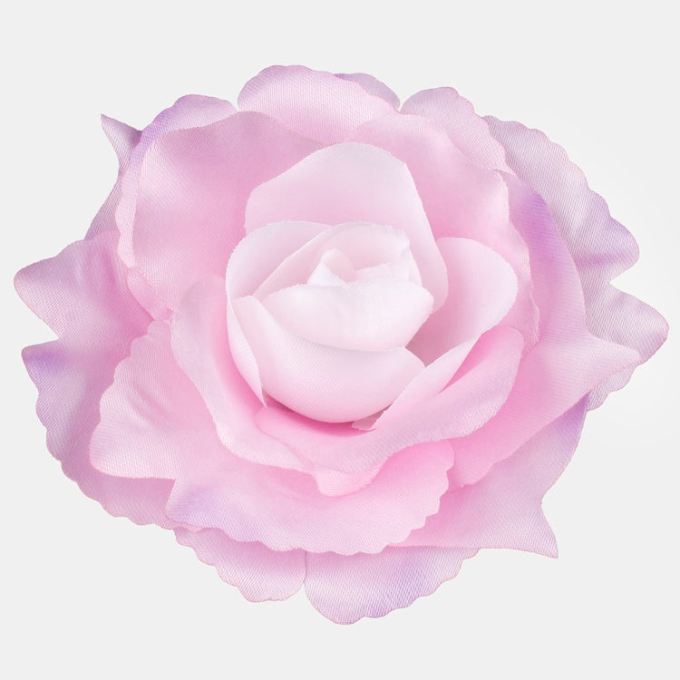 Ruusu tekokukan kukkapää vaaleanpunainen-violetti Ø11 cm - Tekokukat