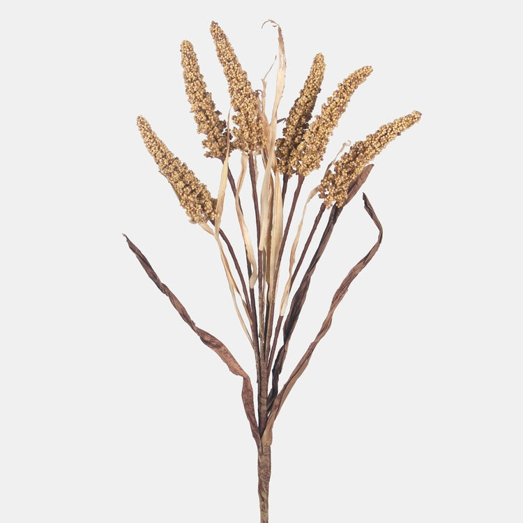 Keltainen setaria koristeoksa 63 cm - Tekokukat