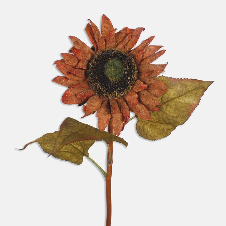 Oranž päevalille kunstlillekübar 65 cm - Kunstlilled