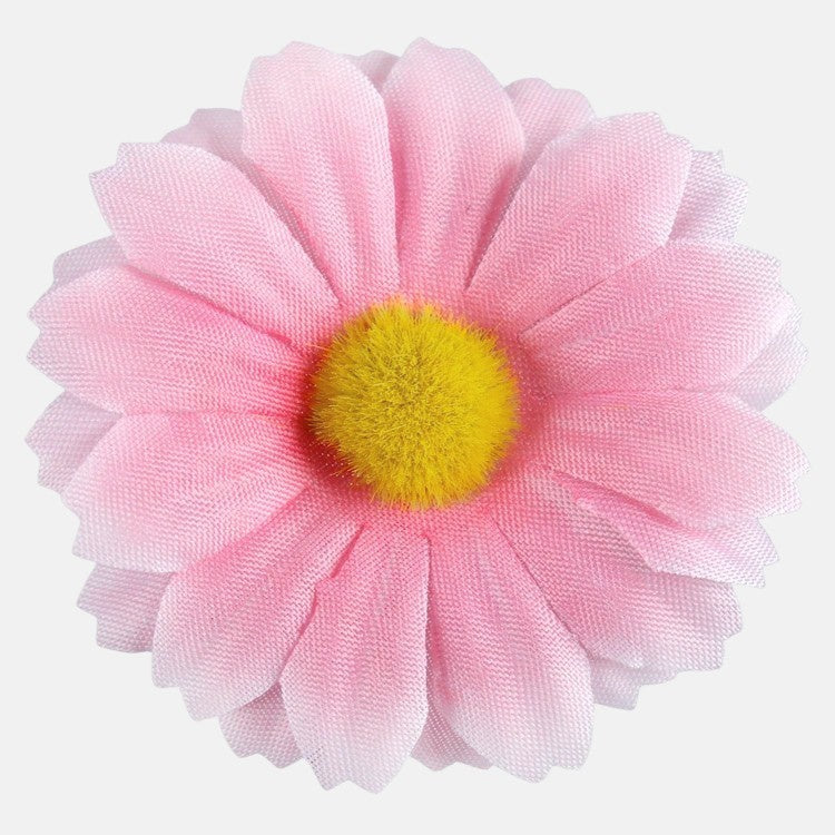 Vaaleanpunainen päivänkakkara tekokukan pää Ø5.5 cm - Tekokukat