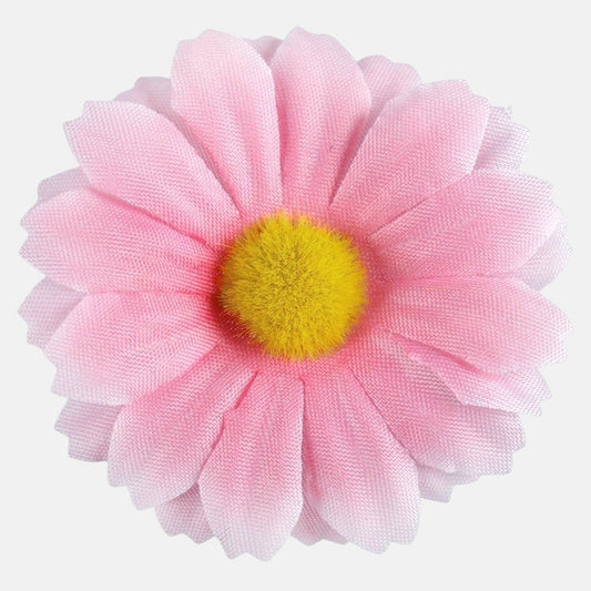 Vaaleanpunainen päivänkakkara tekokukan pää Ø5.5 cm - Tekokukat