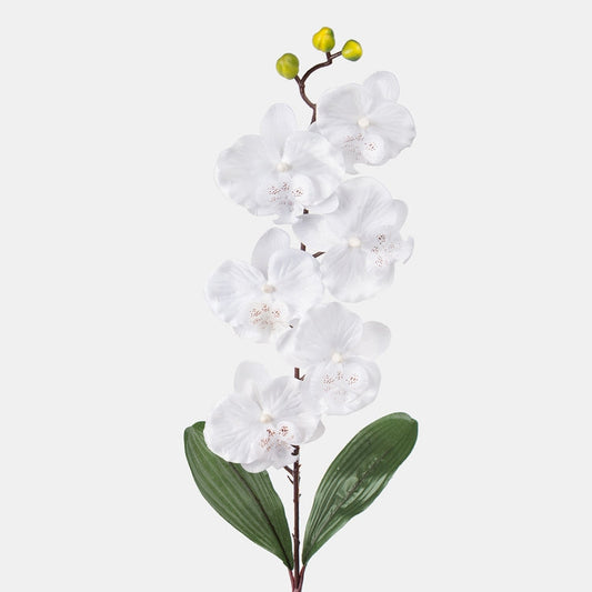 Valkoinen orkidea tekokukka 78 cm - Tekokukat