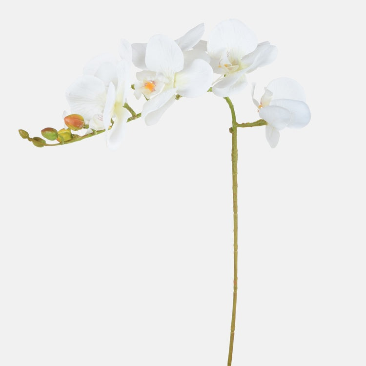 Valkoinen orkidea tekokukka 79 cm - Tekokukat