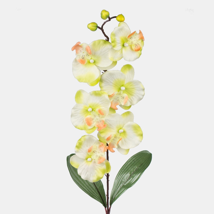 Vaaleanvihreä orkidea tekokukka 78 cm - Tekokukat