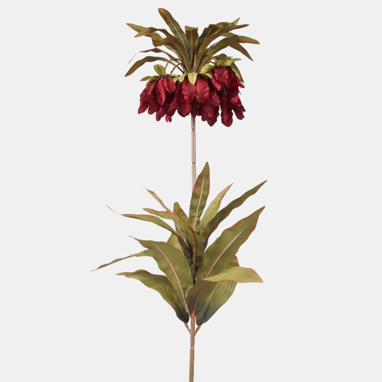 Viininpunainen keisarinpikarililja tekokukka 113 cm - Tekokukat