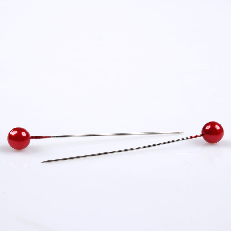 Punainen helmenupin 5.5 cm 96 kpl - Tekokukat
