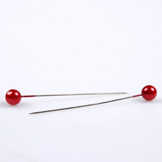 Punainen helmenupin 5.5 cm 96 kpl - Tekokukat