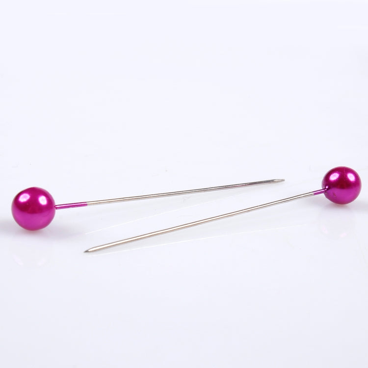 Tummanliila helmi koristenuppineula 5.5 cm 96 kpl - Tekokukat
