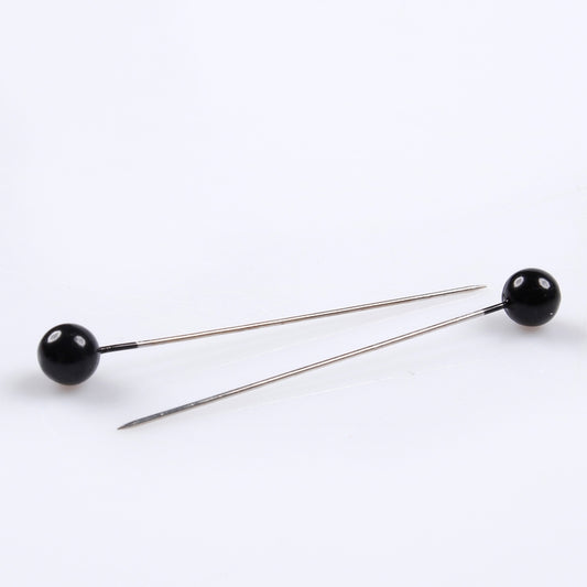 Ruskea helmi koristepinssi 5.5 cm 96 kpl - Tekokukat
