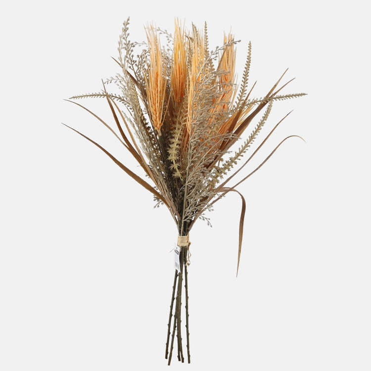 Syksyinen heinätekokimppu oranssi 58 cm - Tekokukat