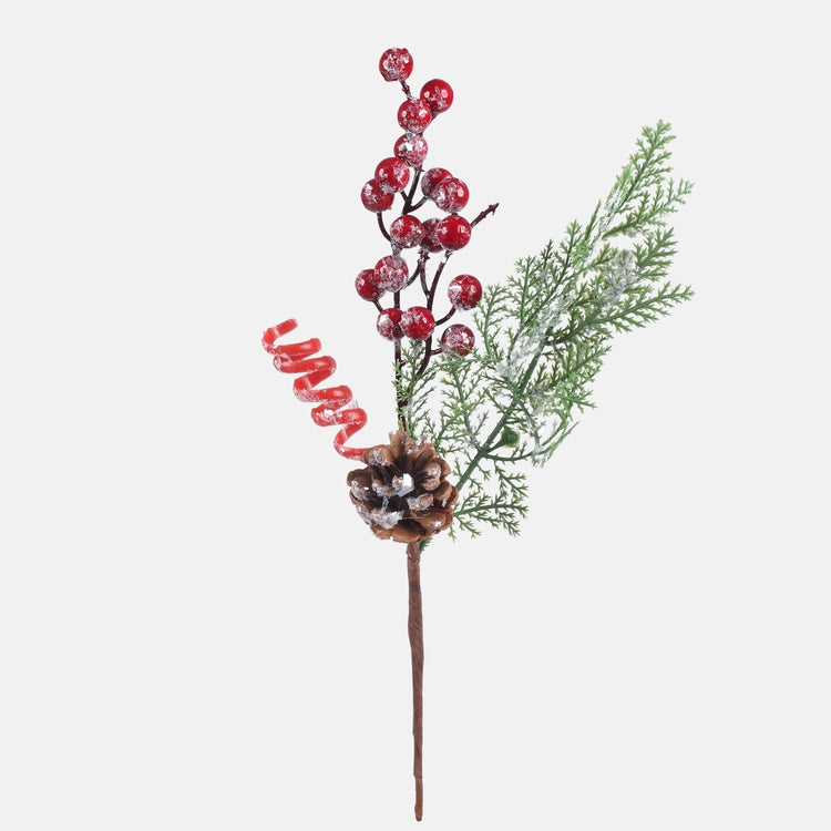 Punane tuja kunstkaunistuseks 40 cm - Kunstlilled