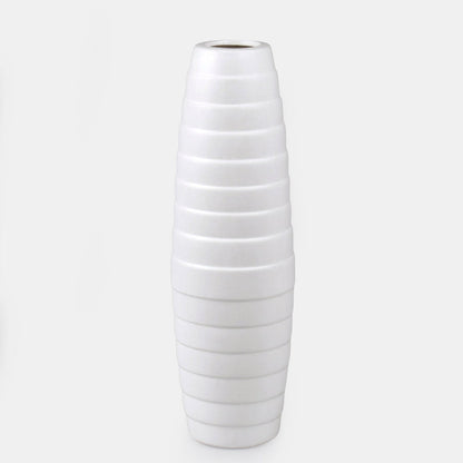 Valge keraamiline vaas 32 cm - Kunstlilled