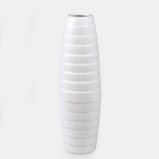 Valge keraamiline vaas 32 cm - Kunstlilled