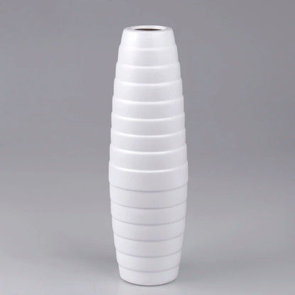 Valge keraamiline vaas 32 cm - Kunstlilled