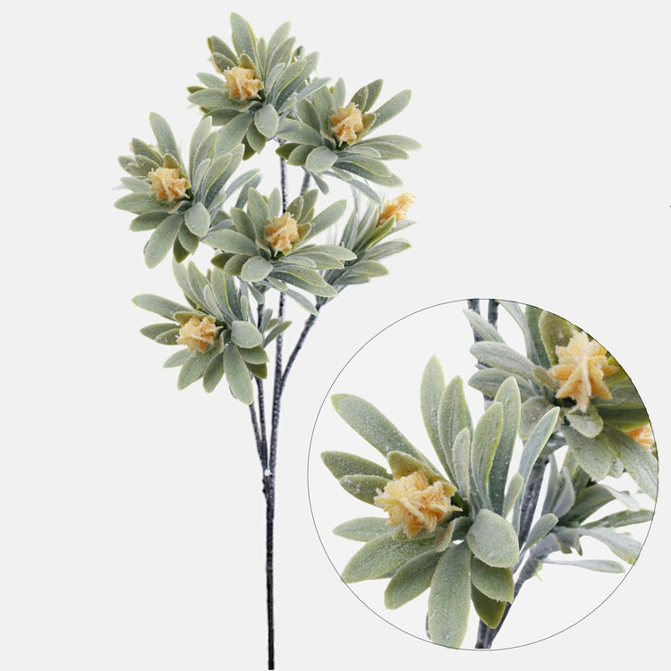 Vaaleanvihreä jaloängelmä teko-oksa 48 cm - Tekokukat