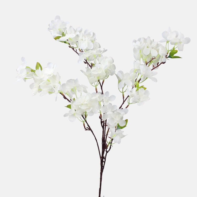 Kermanvärinen kirsikkapuu tekokukkaoksa 90 cm - Tekokukat