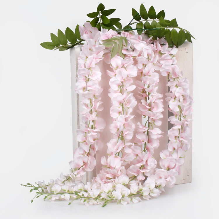 Vaaleanpunainen wisteria tekoköynnös 90 cm - Tekokukat