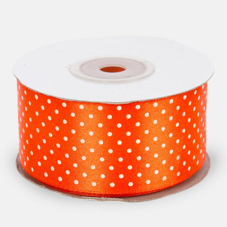 Tumeoranži laiguline satiinlint 3,8 cm 2286 cm - Kunstlilled